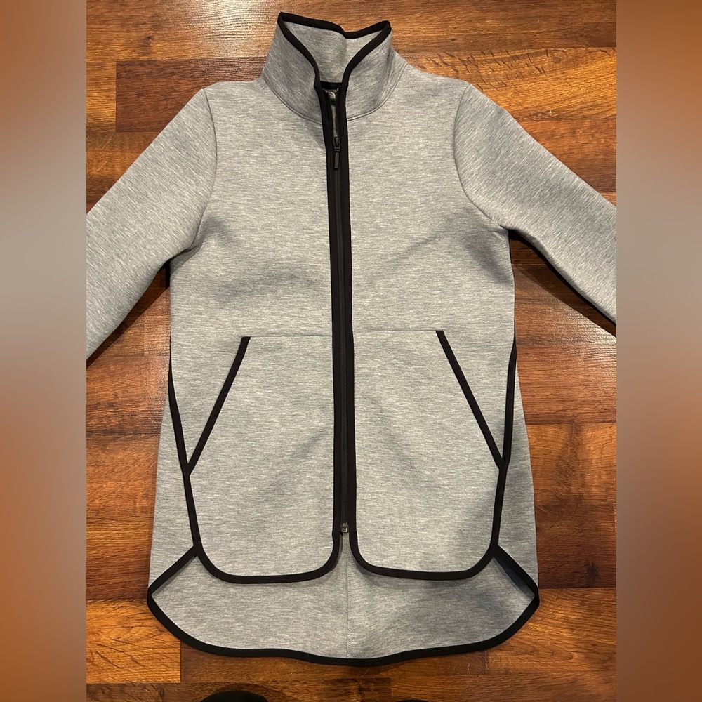 The North Face Neo 3D Thermal Full Zip Jacket Women's Small Gray Black Pockets - Picture 1 of 7